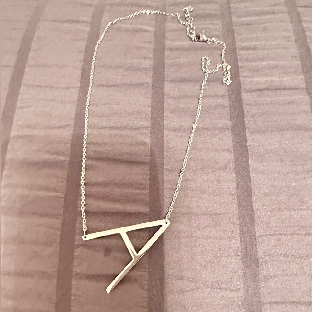 “A” necklace